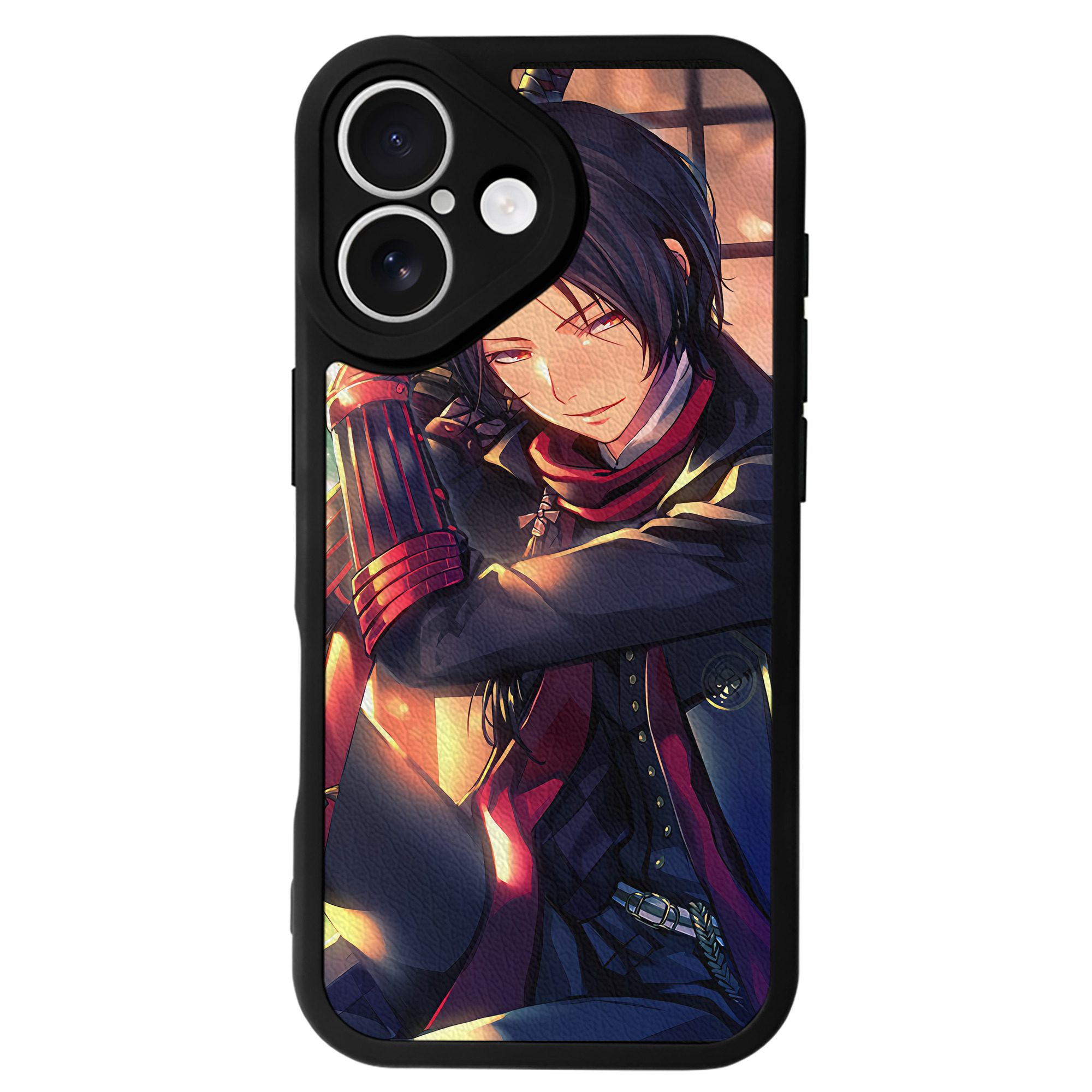 （画像用） 刀剣乱舞 Touken Ranbu 【iPhone 16シリーズ対応】シリコンスマホケース（レザー調） 材質：シリコン